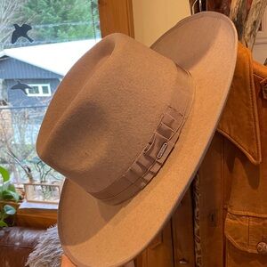 Brixton Tan/Oatmeal Wool Fedora Hat